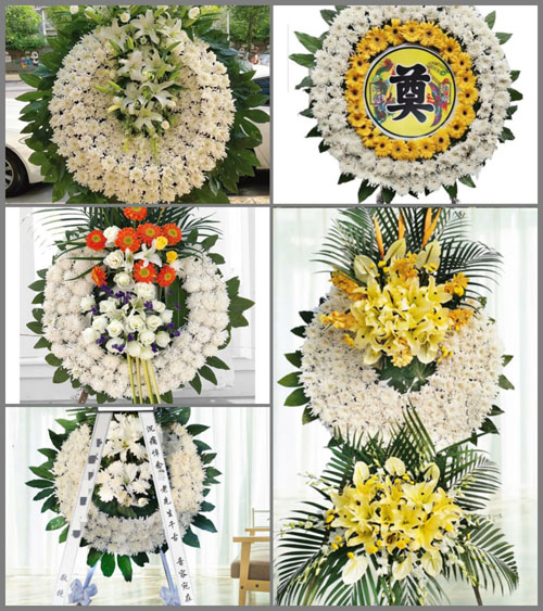 福建三明大田县桃源镇桥山村花圈速递